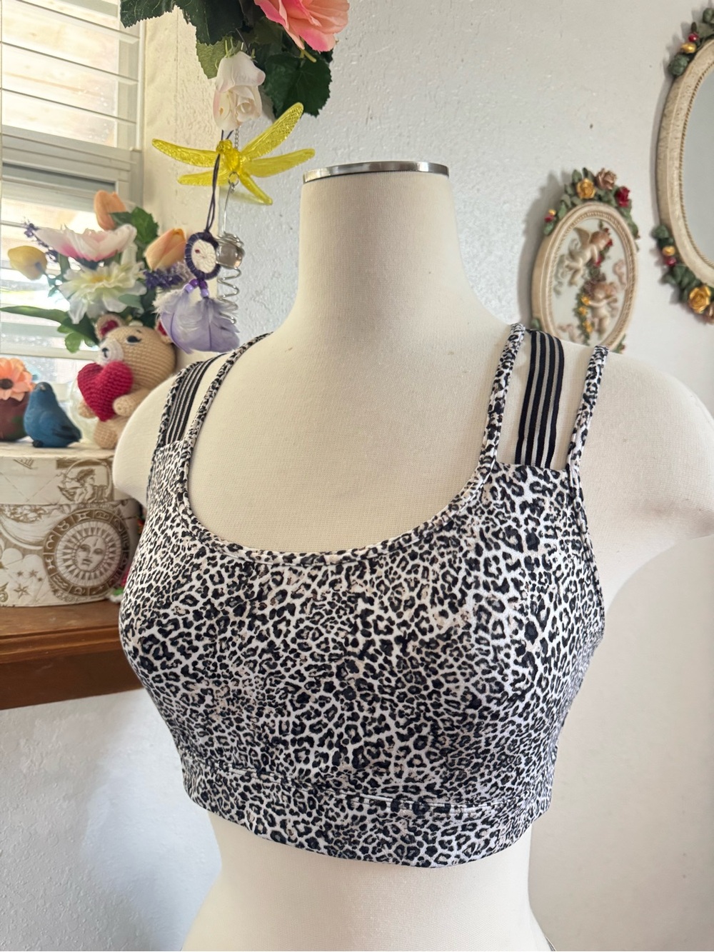 Leopard print Victoria secret sports bra